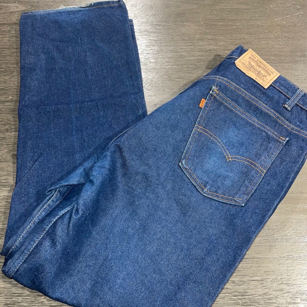 Vintage Levis Mens W40 Blue Jeans 517 Orange Tab Bootcut Made in USA 20517-0217